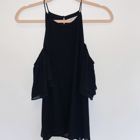 Naked Zebra Cold Shoulder Blouse Medium - Picture 2 of 3